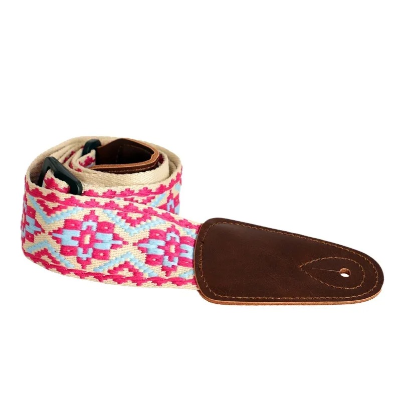 Vintage Esprit Nomade Guitar Strap - pink color