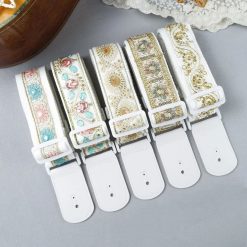 Vintage Pastel Flowers Guitar Strap - 5 models to choose from