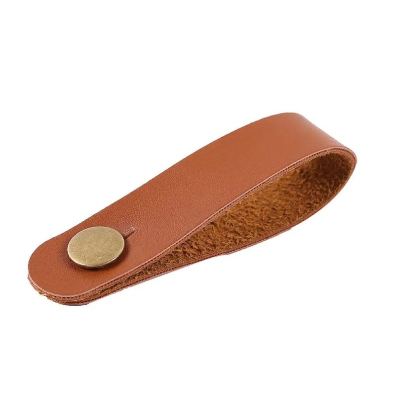 Brown Leather Guitar Strap Holder