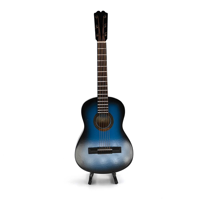 Miniature Classic Guitar in Blue Color - 6 sizes available for selection - blue color
