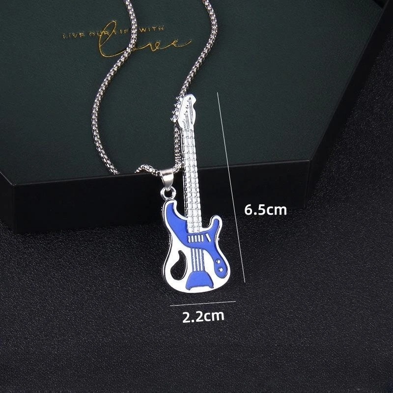 Trio of Hanging Electric Guitars in Blue and Various Colors - Your choice!