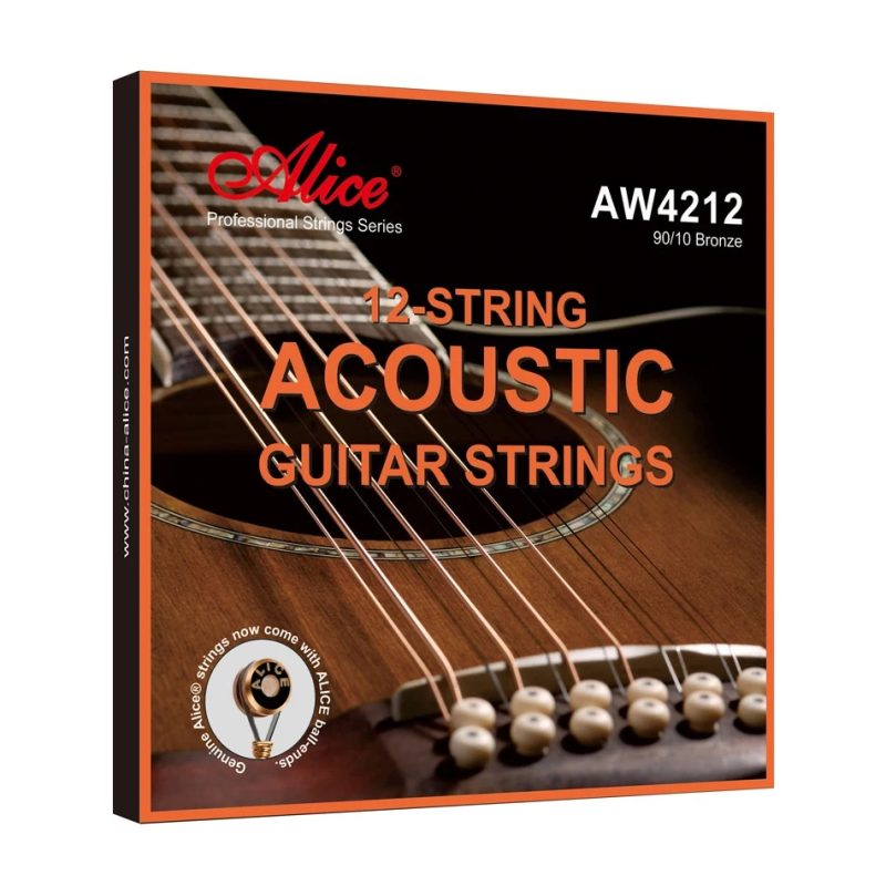 12-String Acoustic Guitar Strings - Bright, Full Sound, Colorful Tone, and Comfortable Feel