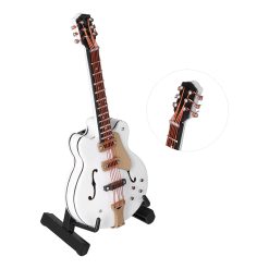 White Gibson Type Miniature Electric Guitar