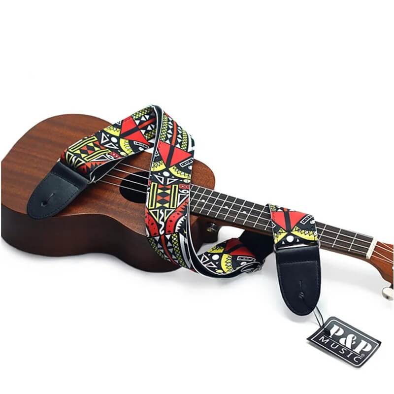 Details of the Urban Graffiti Strap for Banjo, Ukulele or Acoustic Guitar - model 1