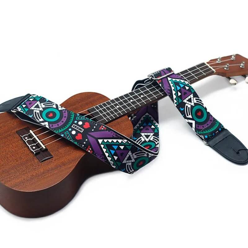 Details of the Urban Graffiti Strap for Banjo, Ukulele or Acoustic Guitar - model 2