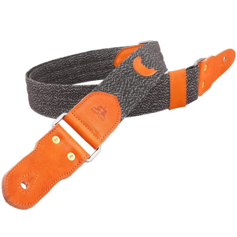 Details of the Bass Strap Textured Fabric with Cowhide Leather