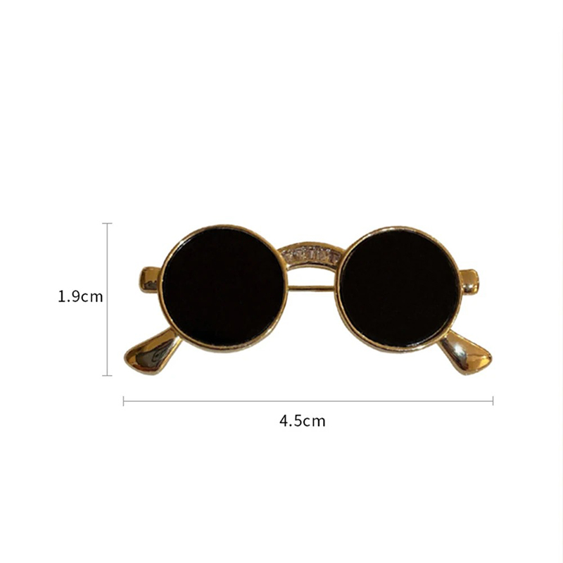 Dimensional Brooch of John Lennon Style Sunglasses