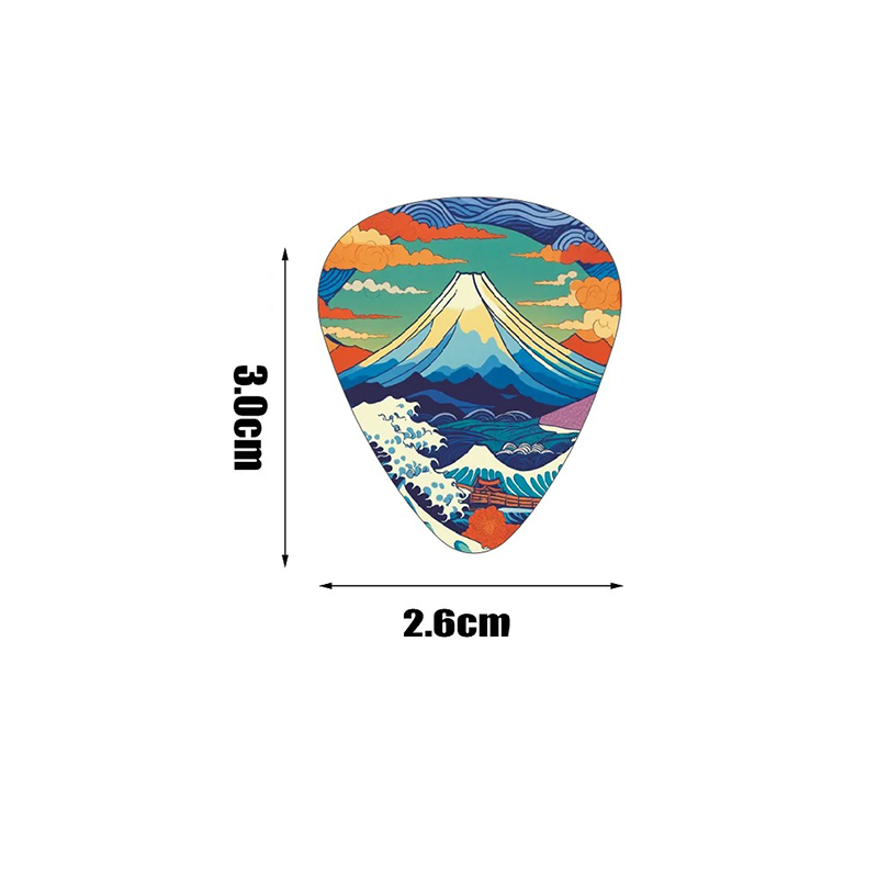 Set of 10 Guitar Picks with Japanese Manga-inspired designs - Available in 3 different sizes