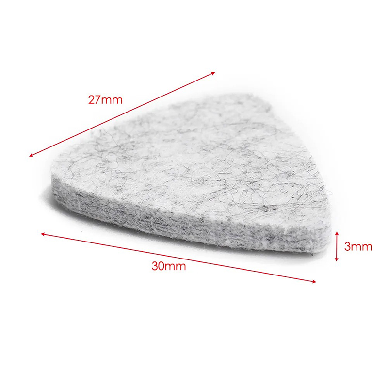 Dimensions Lot of 10 soft felt picks for Ukulele - 2 colors to choose from