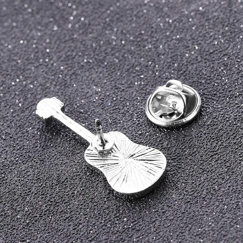Rear view of Enamel Pins Classical Guitar