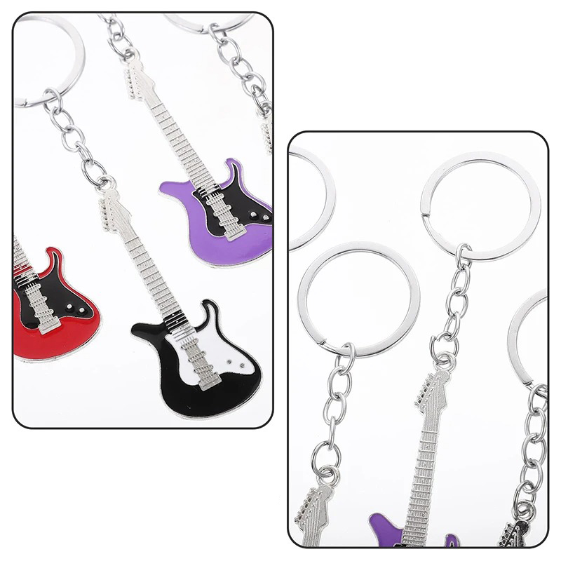 Fermer Pack of 30 Electric Guitar Keychains