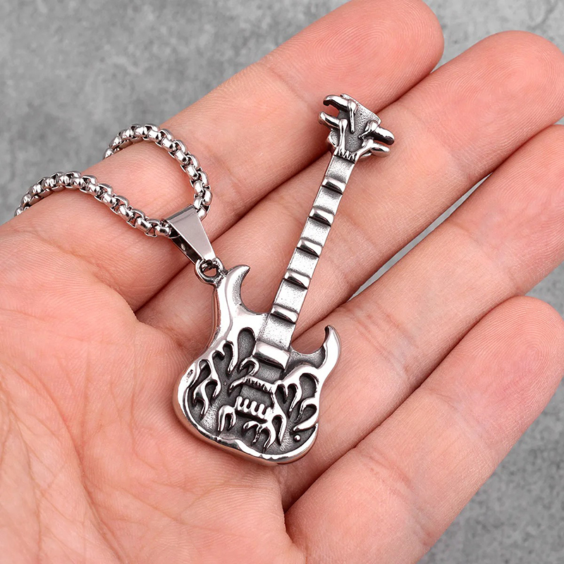 Infernal Farmer Guitar Pendant - Spirit of Rock and Metal