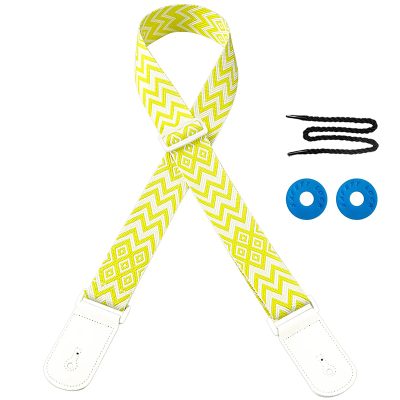 Vintage Guitar Straps Aztec Geometric Edition in Yellow color