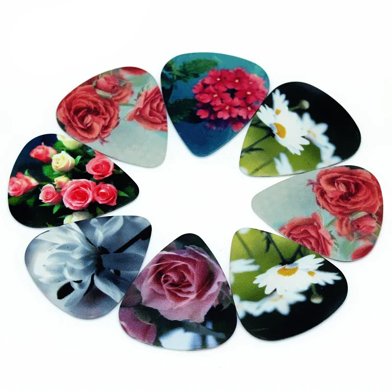 Magnificent Set of 10 Picks with Floral Motifs