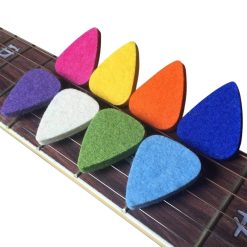 Set of 8 soft felt and colorful picks for ukulele