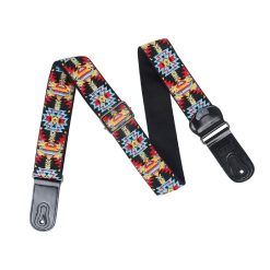 Beautiful Vintage Guitar Strap with Vibrant Tribal Patterns