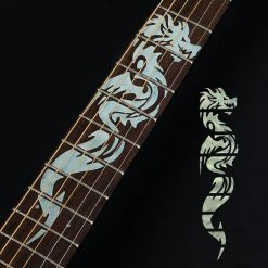 Fret markers with Dragon motif