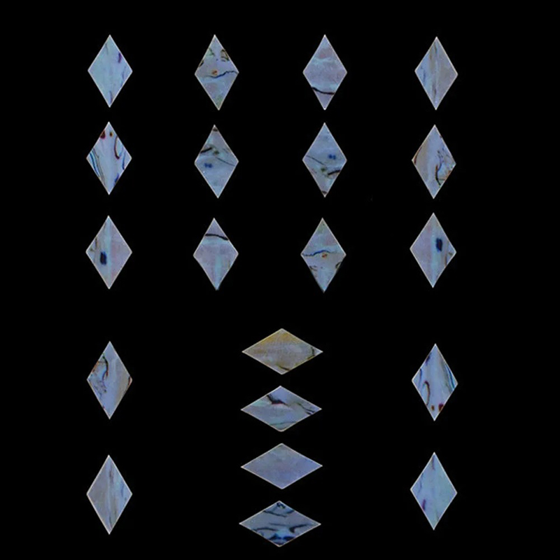 Details of Fret Markers with Diamond Motif