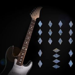 Fret markers with diamond pattern
