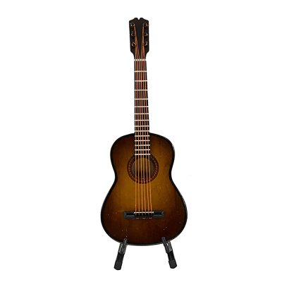 Full view of the Miniature Classic Guitar - Choose from 6 sizes! Brown color