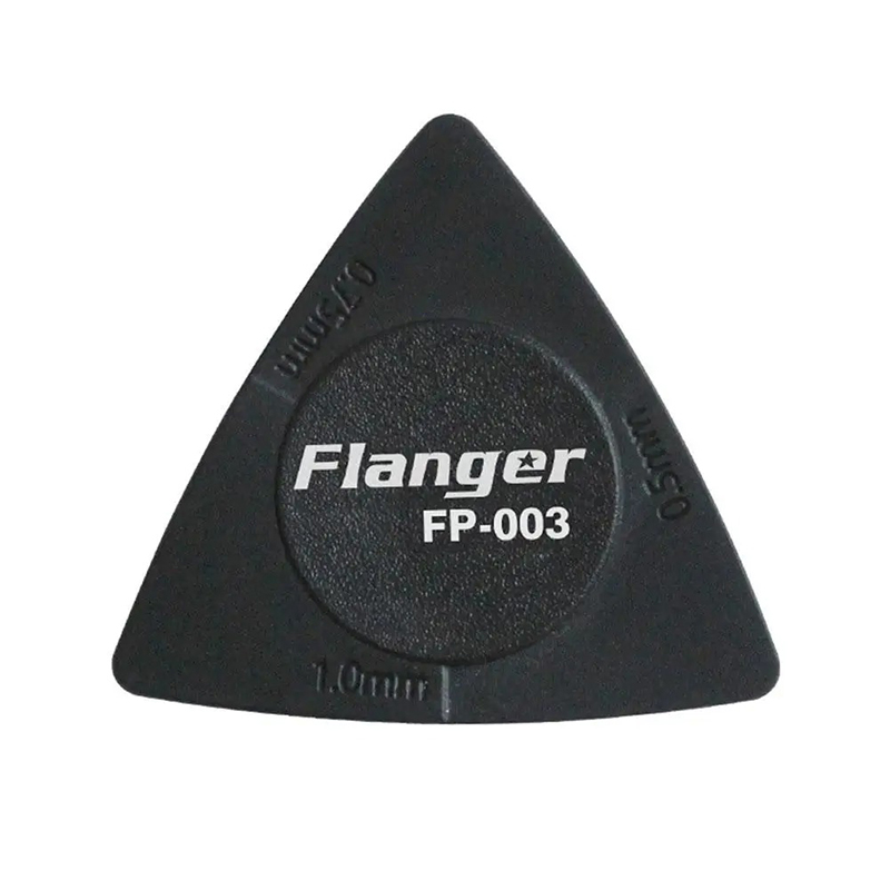3 thickness triangle pick: sturdy and non-slip in black color