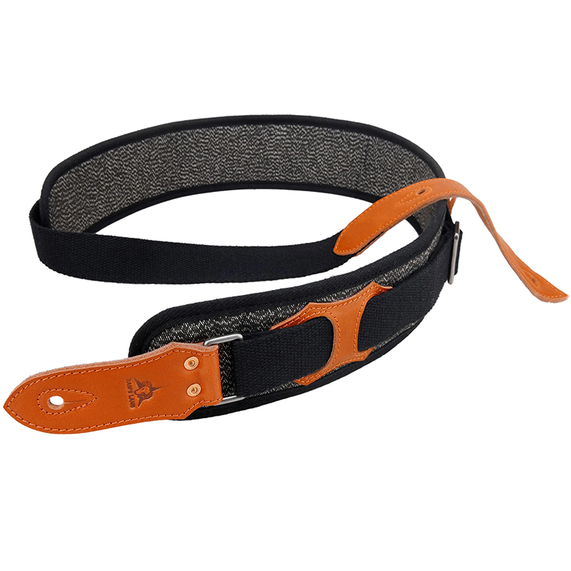 Comfortable Genuine Leather Urban Bass Strap in Black Color