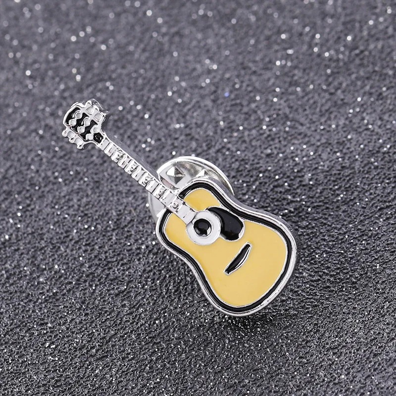 Full view of the Enamel Pin of Classic Guitar