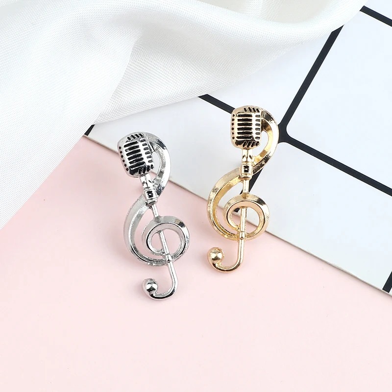 Enamel Micro Musical Note Pins - 2 colors