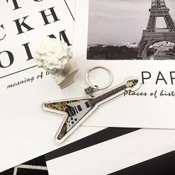 Magnificent Flying V Guitar Keychain