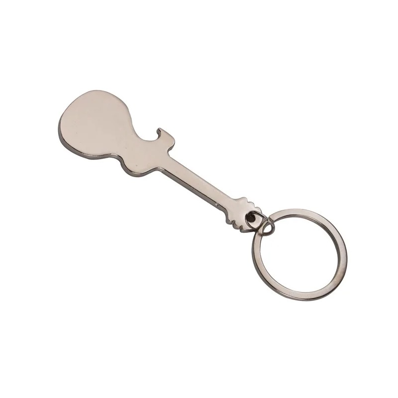 Details of the guitar keychain bottle opener