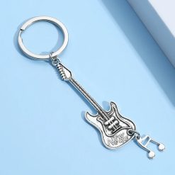 Musical Serenade Guitar Keychain