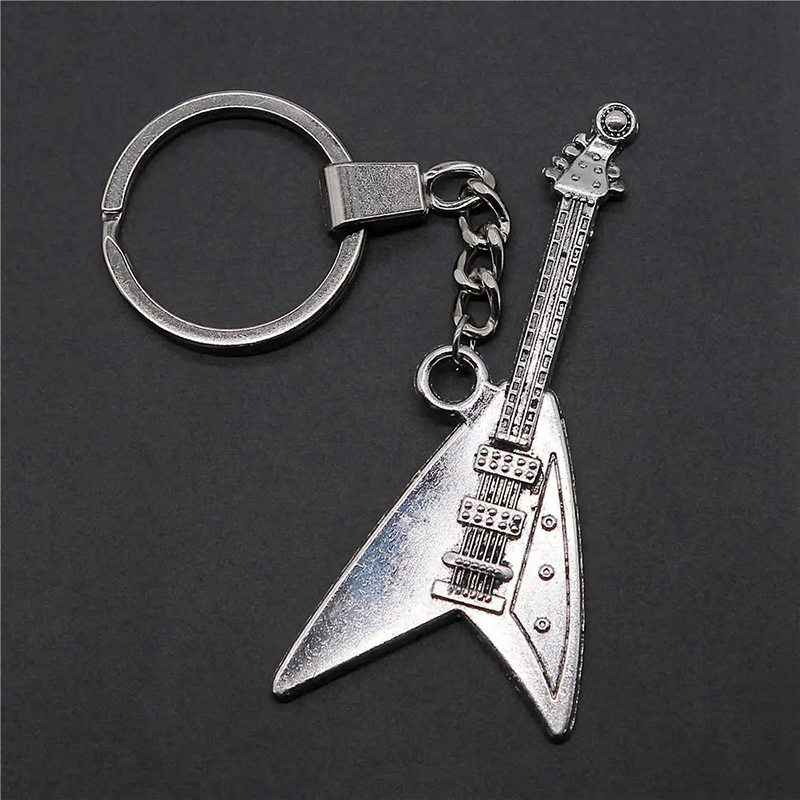 Keychain - Flying V Electric Guitar