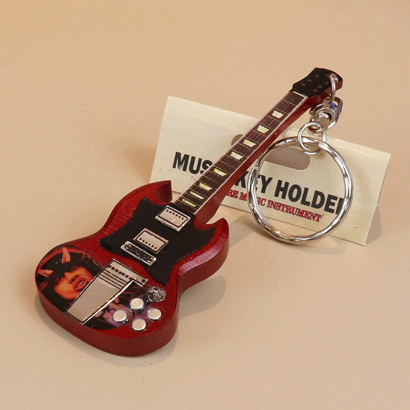 Electric Guitar Keychain - Hard Rock