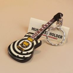 Hypnotic Electric Guitar Keychain