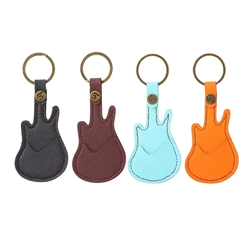 Guitar Keychain Pick Case
