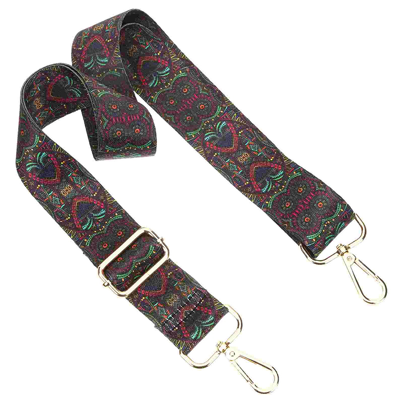 Details of the Ethnic Banjo Strap in Heart Shape