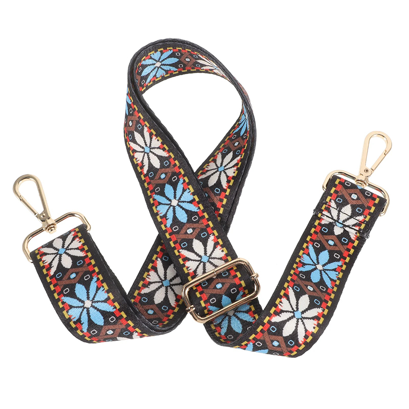 Braided Banjo Strap 'Blue Folk