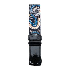 Vintage Guitar Strap with Ocean Tribal Spirit