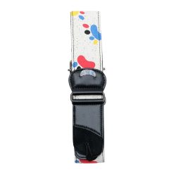 Vintage Guitar Strap with Color Splash