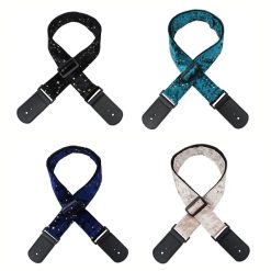 Guitar Strap with Milky Way Patterns - 4 Colors to Choose From