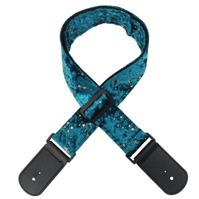 Green Milky Way patterned Guitar Strap