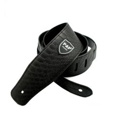 Python snake skin design leather guitar strap