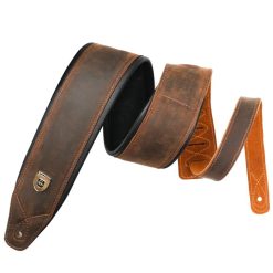 Vintage Elegance' Premium Leather Guitar Strap