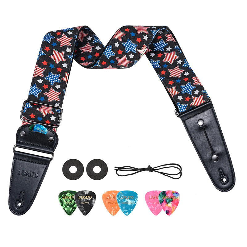 Magnificent Stars and Stripes Guitar Strap