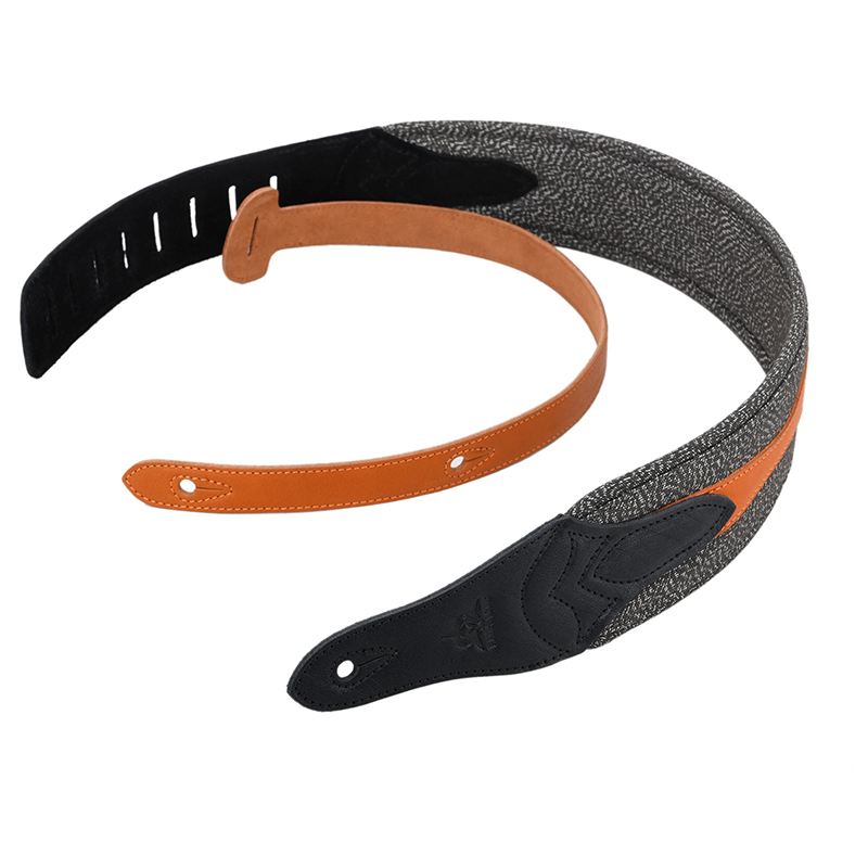 Urban Eclipse" Full Grain Leather Strap for Bass Guitars