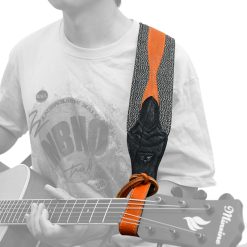 Magnificent "Urban Eclipse" Bass Strap in Full Grain Leather