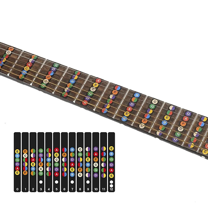 Full view of the adhesive tape for acoustic and electric guitar