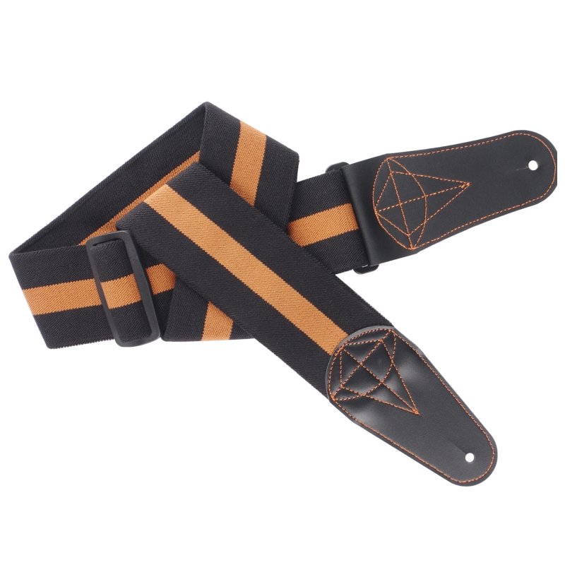 Full view of the 'Stripes Rock' Bass Guitar Strap - Classic and Energetic