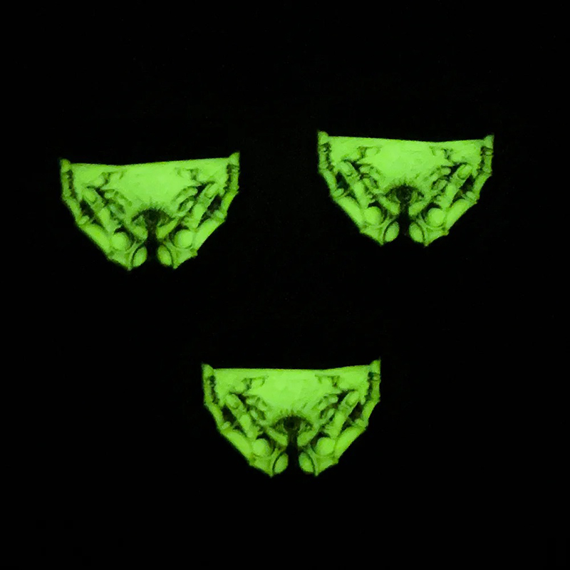 Bright view of a batch of guitar picks with Dark Goth Butterfly motif.