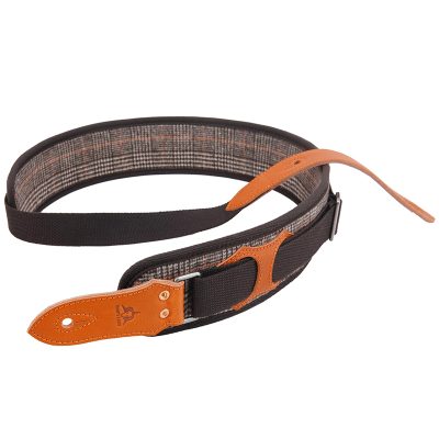 Urban Comfort Genuine Leather Bass Strap in Caramel Color